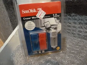 SanDisk Cruzer Micro with Skins 1.0 GB USB Flash Drive BRAND NEW SEALED - Afbeelding 1 van 4