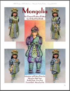 "Mongolia" Fashion Pattern for Kish Chrysalis Girls - Picture 1 of 1