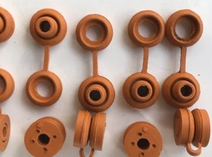 10x Hii Temp Orange Anti Vibration Exhaust Hanger Rubber Snapper Grommet - Picture 1 of 2