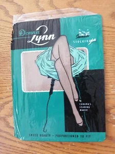 2 pares de medias vintage donna lynn de nailon sin costuras talla 9 - Imagen 1 de 1