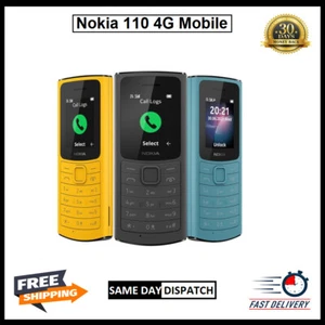 Nokia 110 4G LTE BIG Taste & entsperrt (Dual Sim) & MP3 Player & FM Radio