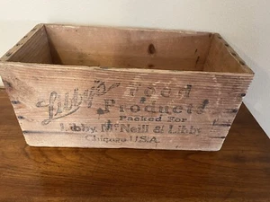Vintage LIBBY'S Cooked Corned Beef WOODEN BOX-15"L x 7"W x 7 1/4"H-No Lid - Picture 1 of 8
