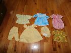 Handmade Doll Clothes Lot Vintage Dresses Nightgown Bunting Bloomers Hat