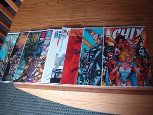 IMAGE Lot of 10 Chix w/ Guns - Torn Fishnets - N-de Cvr - Silvestri   SEXY VF/NM - Picture 1 of 6