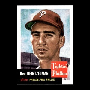 Ken Heintzelman 1991 Topps Archives 1953 Philadelphia Phillies #136 NM-MT GM 3