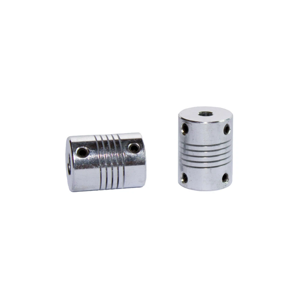 MARKENLOS Wellenkupplung flexibel Alu 6mm / 10mm Nema 17 Motor - CNC / RepRap / 3D Drucker