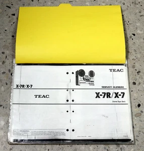 TEAC XR-7 RTR carrete a carrete PLATAFORMA DE CINTA SERVICIO manual más esquemático - Imagen 1 de 3