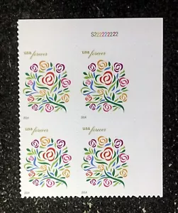 2014USA #4764a Forever Where Dreams Blossom Plate Block of 4 Mint (#S222222222) - Picture 1 of 2