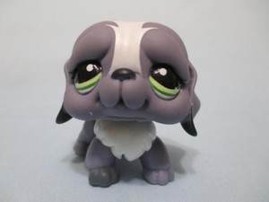Littlest Pet Shop Rare Purple Dog St. Bernard 1133 Puppy Authentic Lps MINT!