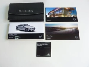Mercedes Benz Clase E 2018 cupé libros manuales y estuche de cuero para dueños originales - Imagen 1 de 1
