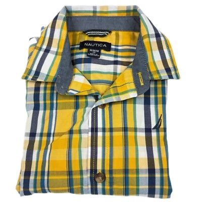 Camisa Nautica a Cuadros Abotonada Informal Niño Talla M5 Pascua Kidcore Costera Elegante Foto 1 de 4