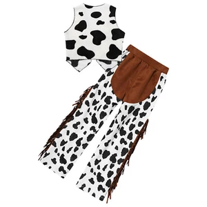 Kids Cosplay Carnival Dress Up Sleeveless Pants Stylish Waistcoat Role Play Set - Picture 1 of 22