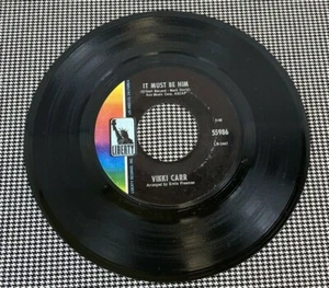 VIKKI CARR - IT MUST BE HIM - LIBERTY RECORDS RARE JAZZ 7" SINGLE (TY-437) - Picture 1 of 2