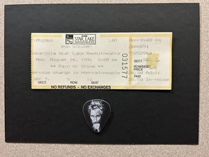Rod Stewart Ticket Stub And Guitar Pick - Picture 1 of 1