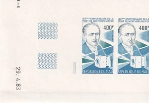 Mali 1983 Yvert 478 imperforated pair Photograph MNH VF - Picture 1 of 1