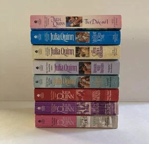 Julia Quinn Bridgerton Series 1-8 Lot of 8 Vintage Historical Romance Novels - Picture 1 of 14