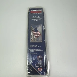 2 1/5 X 4’ U.S American Flag Made in USA by Valley Forge DuraTex Heavy Polyester - Picture 1 of 12