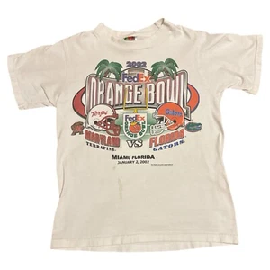 2002 Orange Bowl Florida Gators Vs Maryland Terps Vintage T Shirt Kids 10/12 - Picture 1 of 9
