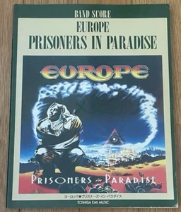 EUROPE PRISONERS IN PARADISE SONGBOOK JAPAN GUITAR TAB KEE MARCELLO JOEY TEMPEST - Picture 1 of 4