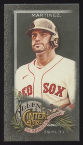 2022 TOPPS ALLEN & GINTER X #166 J.D. MARTINEZ MINI BOSTON RED SOX