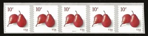 US Scott #5039, Plate #S111111 Coil of 5 2016 Pears 10c VF MNH - Picture 1 of 1