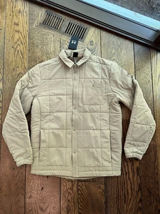 Under Armour Expanse Quilted Men's Jacket Small Camel/faux Sherpa Lined $120 NWT - Picture 1 of 6