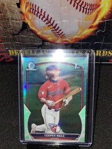 2023 Bowman Draft Chrome Luna Refractor #BDC-85 Cooper Ingle Cleveland Guardians - Picture 1 of 2