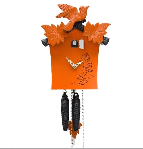 Handmade Modern Cuckoo Clock from Rombach & Haas, Black Forest Germany Cover