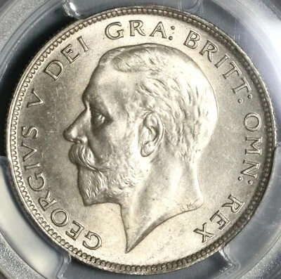 1929 PCGS MS 64 George V 1/2 Crown Great Britain Silver Coin (21080101D) - Image 1 of 4