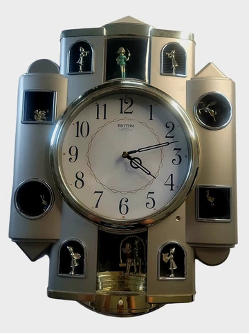 Rhythm Quartz Hourly Retired Musical Wall Clock The Fairy Tale Model 4MH747 Cover