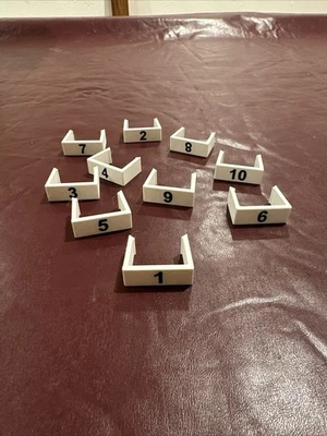 Treadle Numbers for a Schacht Baby Wolf loom Full Set Of 10 For Either Version. - Image 1 of 4