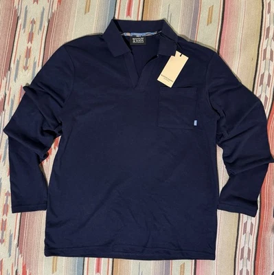 Suéter Polo SCOTCH & SODA Para Hombres M Amsterdam Texturizado Manga Larga Tejido Azul Foto 1 de 4