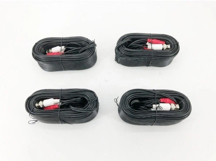 Box of 4 New Lorex MCBL-60BNC5PK4B Non-UL BNC/DC Extension Cables 60FT. - Image 1 of 1