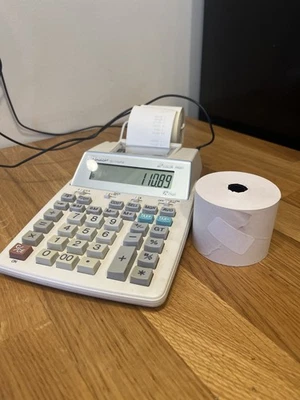 Sharp EL-1750P Printing Calculator - Image 1 of 3