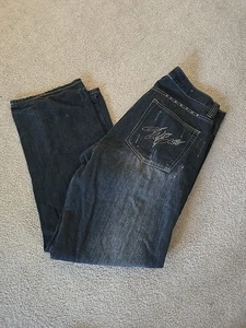 Pantalones de mezclilla de colección años 90 Y2K Willie Esco DUNS para hombre 36x34 ropa de calle hip hop - Imagen 1 de 7