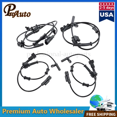 4 x Sensor de velocidad de rueda ABS delantero trasero para Chrysler 300 Dodge Charger 2011-2014 Foto 1 de 4