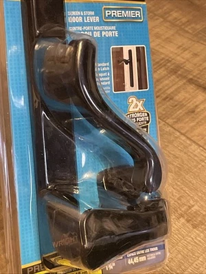 Wright Products VBA213BL Pantalla y Palanca Puerta Tormenta Acabado Negro Manija Foto 1 de 4