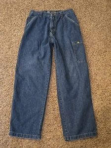 Vintage OTB One Tough Brand Skater Blue Jeans Men 33 X 32 Carpenter Dark Wash  - Picture 1 of 21