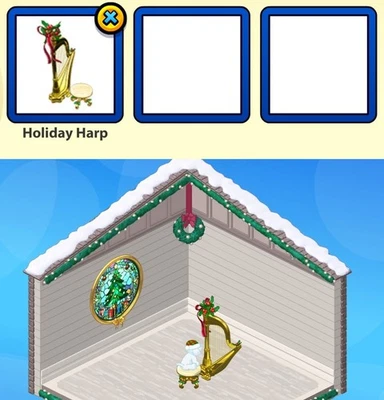 2024 Webkinz DELUXE CHALLENGE December Prize: Holiday Harp (seating!) - image 1 of 3