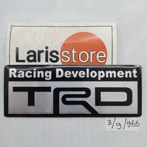 Aluminum TRD Logo Emblem Badge 80mm x 30mm Fits For Toyota NEW - Picture 1 of 4