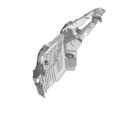 Polaris Bumper, Front, Upper, Gloss Black, Genuine OEM Part 5450067-070, Qty 1 Foto 1 de 2