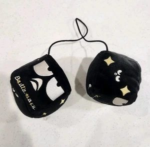 Badtz Maru Hanging Black Car Dice HTF Official 2004 Sanrio Rare Y2K Merch Used  - Picture 1 of 11