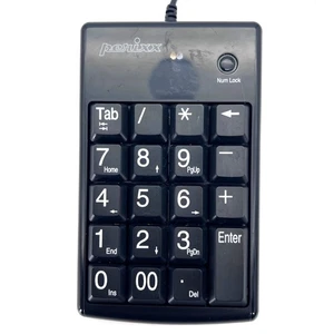 Perixx Peripad-201 Plus USB Cable Numeric External Keypad Large Keys Accounting - Picture 1 of 13