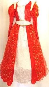 Queen Halloween Costume Junior Dress Adult Sash Medieval Renaissance Hoop Skirt - Picture 1 of 6