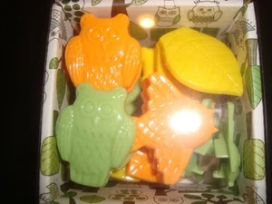 IKEA PRIDLIG Clips Different Colors Special Characters Owl Fish Leaf 9 pcs NEW  - Picture 1 of 8