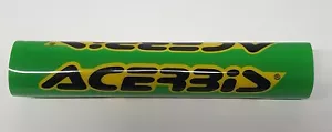 Almohadilla de barra Acerbis MX Motorcross Enduro verde amarillo negro 23 cm de longitud - Imagen 1 de 3