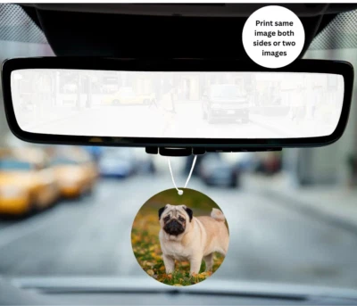 Personalised custom printed photo or logo air freshener for car wardrobe room - Image 1 of 4