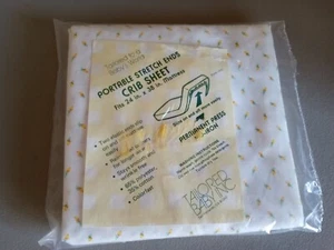 Vintage Fitted Crib Sheet TAILORED BABY INC 24 in. x 38 in. - Picture 1 of 6