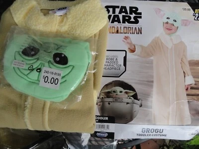 Rubíes Star Wars Mandaloriano El Niño Bebé Yoda Niño Disfraz Halloween 2-3T Foto 1 de 3
