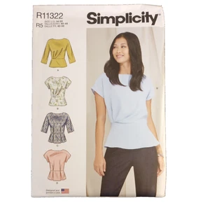 Simplicity R11322 Pattern Misses' Tops Tunic 10 Pieces R5 14-22 UC - Picture 1 of 6